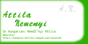 attila nemenyi business card